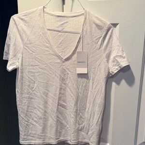 Zadig & Voltaire Women's White V-Neck Short Sleeve Tee